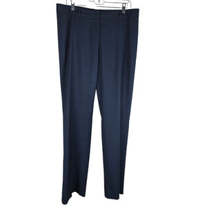 BOSS Hugo Boss Virgin Wool Elastane Business Blue Women's Dress Pants 10